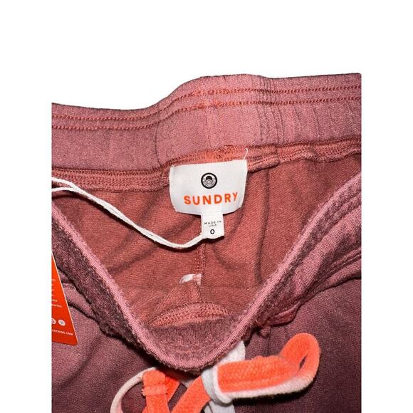 Sundry Mauve Soft Drawstring Joggers Size 0, NWT - Picture 3 of 5